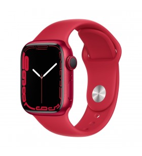 Apple watch 7 gps, 41mm (product)red aluminium case, (product)red sport band