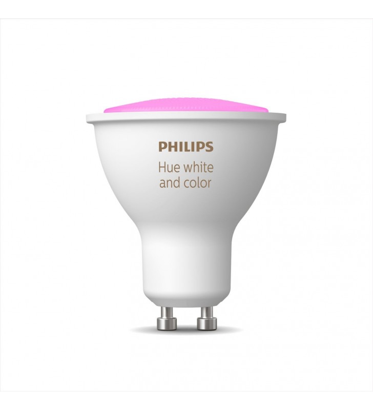 Philips hue cu ambianță albă și color pachet de 1 bucăți gu10