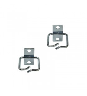Organizator cabluri logilink, pentru montare sine laterale 19", 2 inele din otel 40x40mm, silver, "or0001"