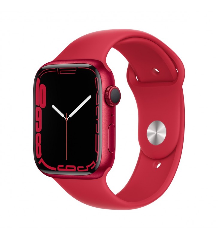 Apple watch 7 gps, 45mm (product)red aluminium case, (product)red sport band