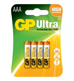 Baterie gp batteries, ultra alcalina aaa (lr03) 1.5v alcalina, blister 4 buc. "gp24au-2ue4" "gppca24au016" (include tv 0.24 lei)
