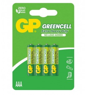 Baterie gp batteries, greencell aaa (lr03) 1.5v carbon zinc, blister 4 buc. "gp24g-iue4" "gppcc24uc187" (include tv 0.072 lei)