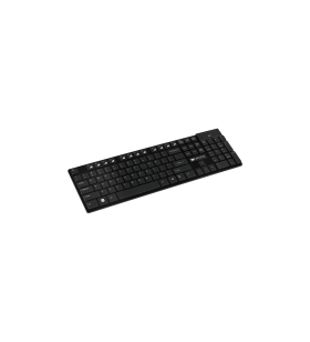 Canyon 2.4ghz wireless keyboard, 104 keys, slim design, chocolate key caps, us layout (black), 425*130*235mm, 0.398kg