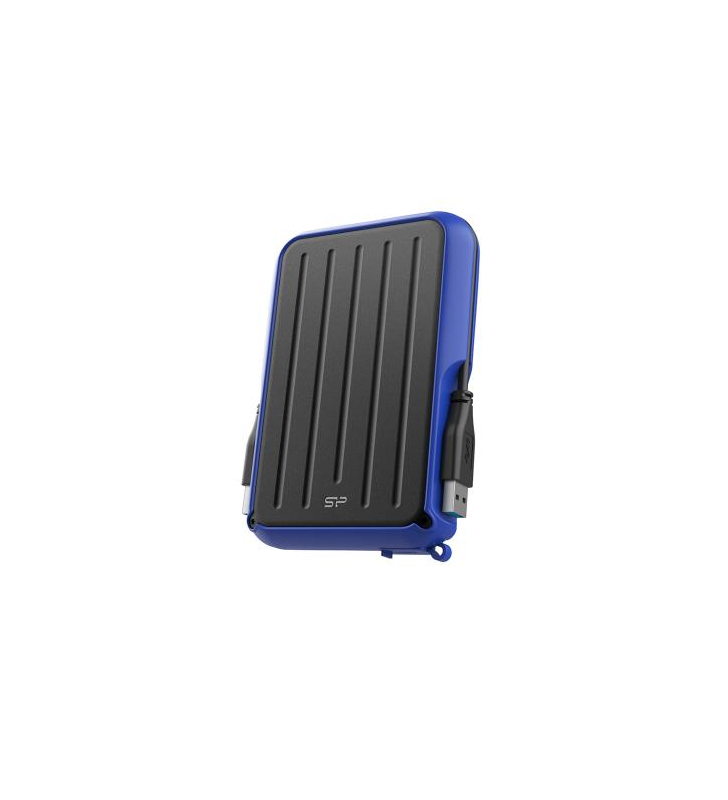 Hard disk portabil silicon power armor a66 4tb, usb 3.0, 2.5inch, black-blue
