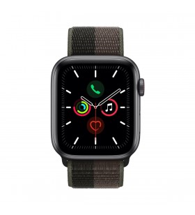 Apple watch se gps + cellular, 44mm space grey aluminium case with tornado/grey sport loop