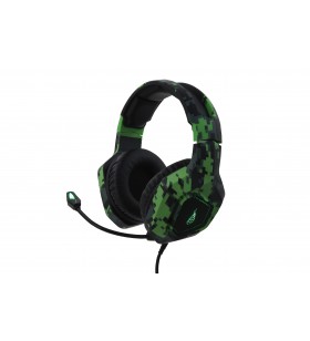 Surefire skirmish căști prin cablu bandă de fixare pe cap gaming usb tip-a negru, camuflaj, verde