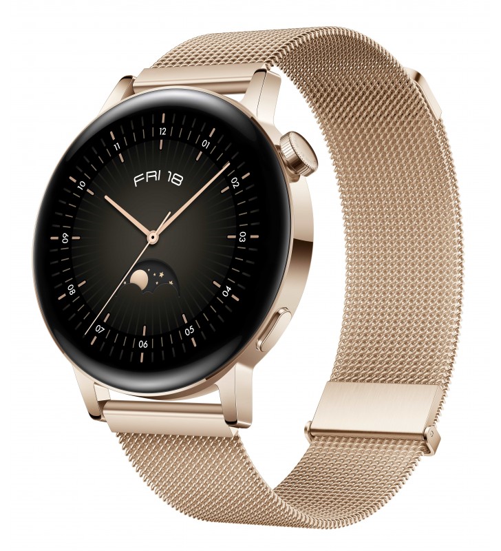 Huawei watch gt 3 3,35 cm (1.32") 42 milimetri amoled de aur gps