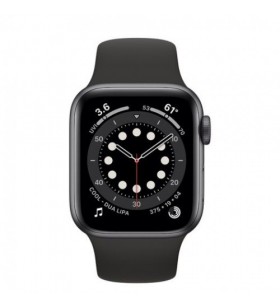 Smartwatch apple watch series 6, 1.57inch, curea silicon, space gray-black