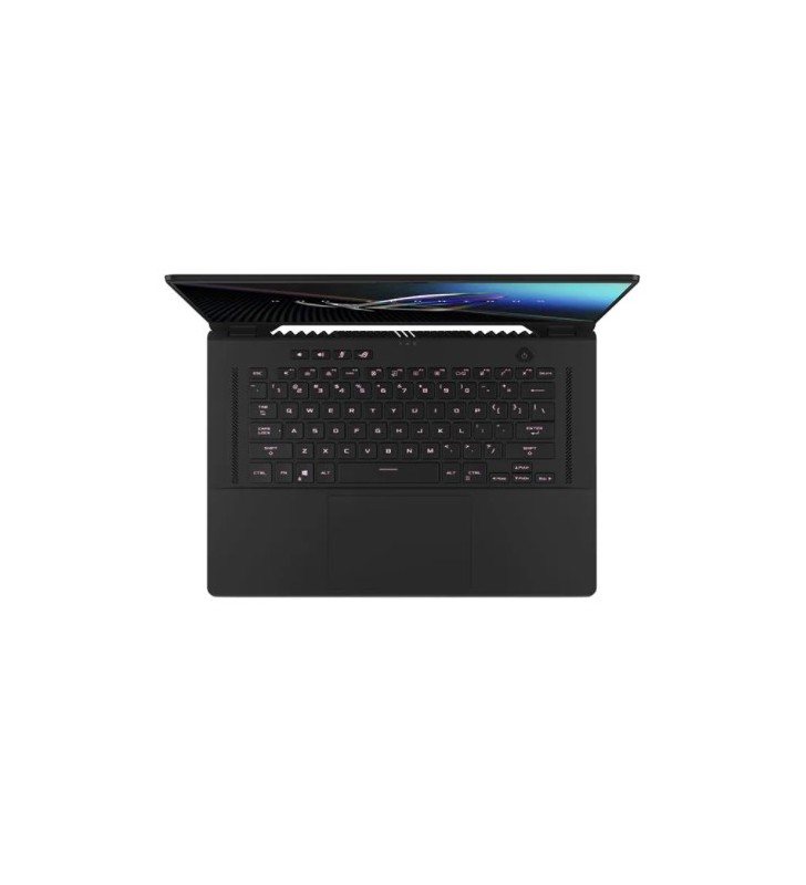 Laptop asus rog zephyrus m16 gu603hm-k8005, intel core i7-11800h pana la 4.6ghz, 16" wqxga, 16gb, ssd 512gb, nvidia geforce rtx 3060 6gb, free dos, negru