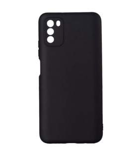 Husa smartphone spacer pentru xiaomi pocophone m3, grosime 1.5mm, material flexibil tpu, negru