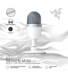 Microfon razer, suport tip "picior", conector usb, alb, "rz19-03450300-r3m1" (include tv 0.02 lei)