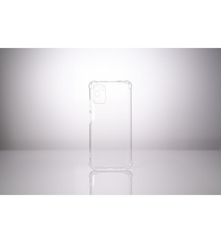 Husa smartphone spacer pentru xiaomi pocophone m3, grosime 1.5mm, protectie suplimentara antisoc la colturi, material flexibil tpu, transparenta