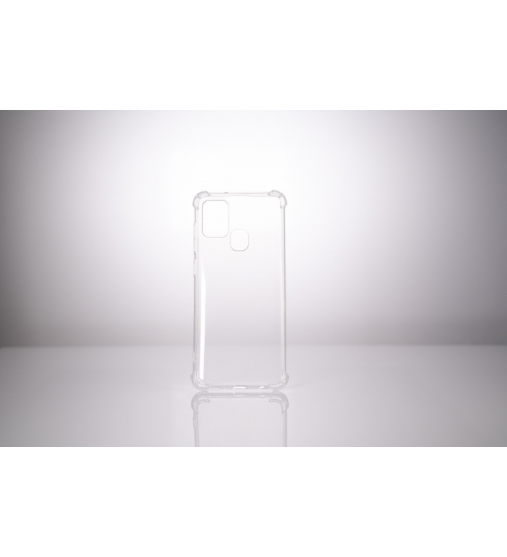 Husa smartphone spacer pentru samsung galaxy a21s, grosime 1.5mm, protectie suplimentara antisoc la colturi, material flexibil tpu, transparenta