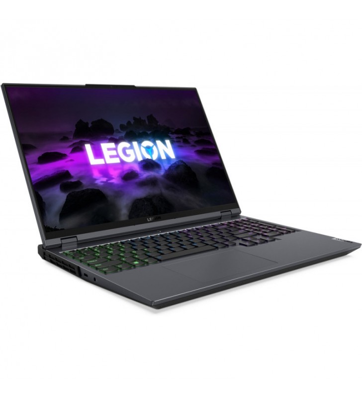 Laptop lenovo gaming 16'' legion 5 pro 16ach6h, wqxga ips 165hz g-sync, procesor amd ryzen™ 7 5800h (16m cache, up to 4.4 ghz), 16gb ddr4, 1tb ssd, geforce rtx 3070 8gb, no os, storm grey
