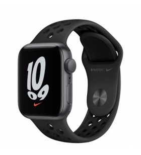 Smartwatch apple watch nike se (v2) gps, 40mm space grey aluminium case with anthracite/black nike sport band "mkq33wb/a" (include timbru verde 0.45 lei)