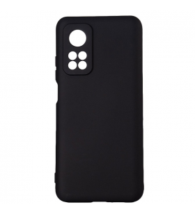 Husa smartphone spacer pentru xiaomi mi 10t 5g, grosime 2mm, material flexibil silicon + interior cu microfibra, negru