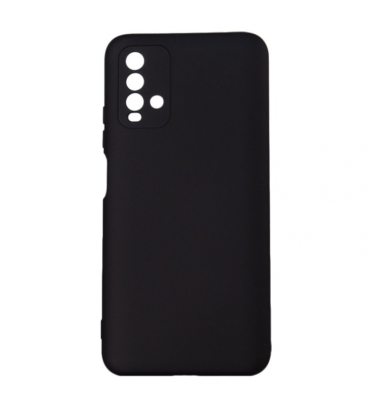 Husa smartphone spacer pentru xiaomi redmi note 9, grosime 2mm, material flexibil silicon + interior cu microfibra, negru
