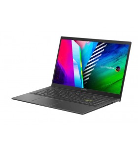Laptop asus vivobook 15 k513ea cu procesor intel® core™ i7-1165g7, 15.6", full hd, oled, 8gb, 512gb ssd, intel iris xᵉ graphics, no os, indie black
