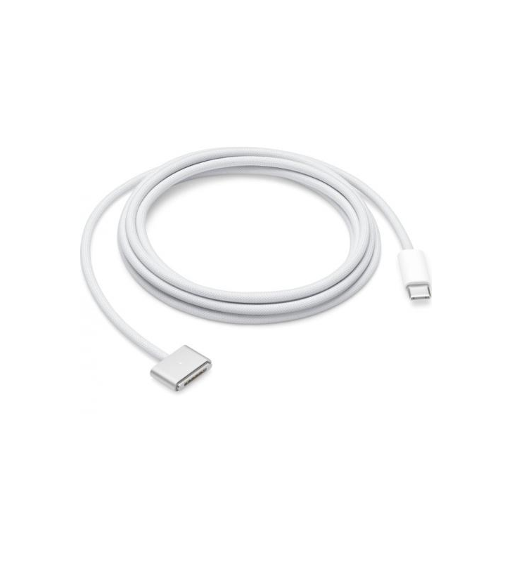 Cablu alimentator apple magsafe 3 pentru notebook, 2m, white