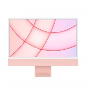 Imac 24" (2021) cu procesor apple m1, 24", retina 4.5k, 8gb, 256gb ssd, 8-core gpu, pink, int kb