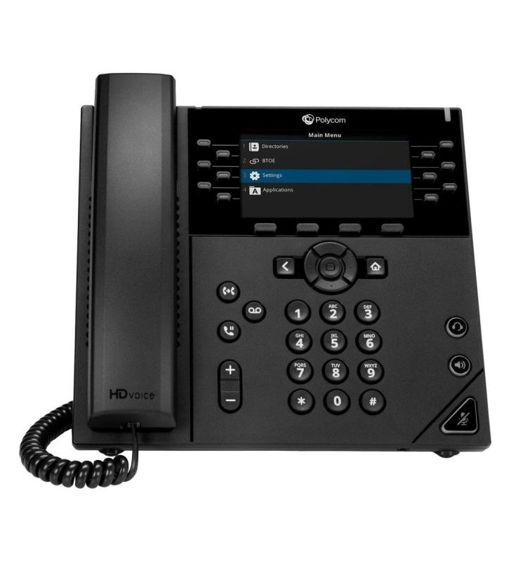 Telefon polycom vvx 450 sfb 12-line ip phone