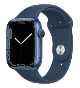 Smartwatch watch 7 gps 45mm aluminiu blue si curea sport abyss blue albastru