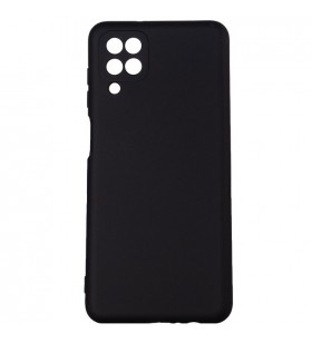 Husa smartphone spacer pentru samsung galaxy m12, grosime 2mm, material flexibil silicon + interior cu microfibra, negru