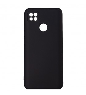 Husa smartphone spacer pentru xiaomi redmi 9c, grosime 2mm, material flexibil silicon + interior cu microfibra, negru