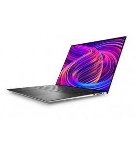 Laptop dell xps 15 (9510), intel core i9-11900h 4.9 ghz, 15.6 inch, uhd+ touch, 32gb ram, 1tb ssd, rtx 3050ti, platinum silver cu palmrest black carbon fiber
