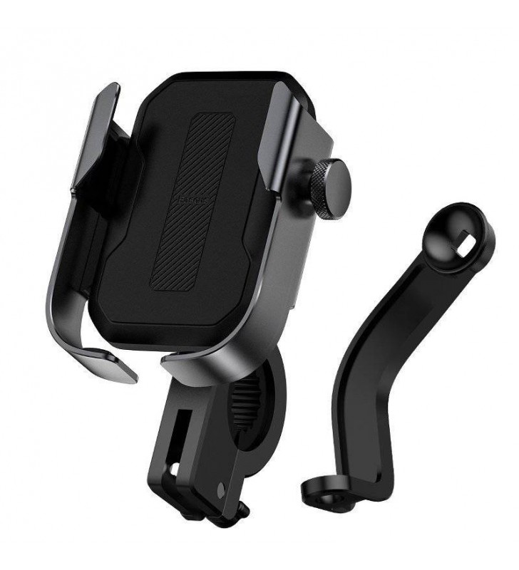 Suport bicicleta/motocicleta baseus armor pt smartphone, fixare de bare de diferite dimensiuni, negru "sukja-01"