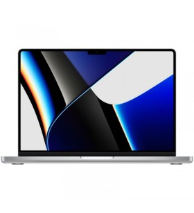 Laptop apple 14.2'' macbook pro 14 liquid retina xdr, apple m1 pro chip (10-core cpu), 32gb, 1tb ssd, apple m1 pro 16-core gpu, macos monterey, silver, us keyboard, late 2021