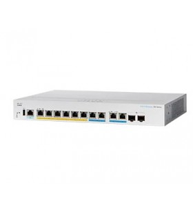 Cisco cbs350 gestionate l3 gigabit ethernet (10/100/1000) power over ethernet (poe) suport 1u negru, gri
