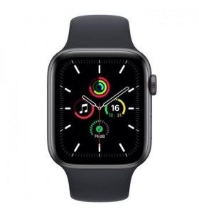 Smartwatch apple watch se v2, 1.78inch, curea silicon, space grey-midnight