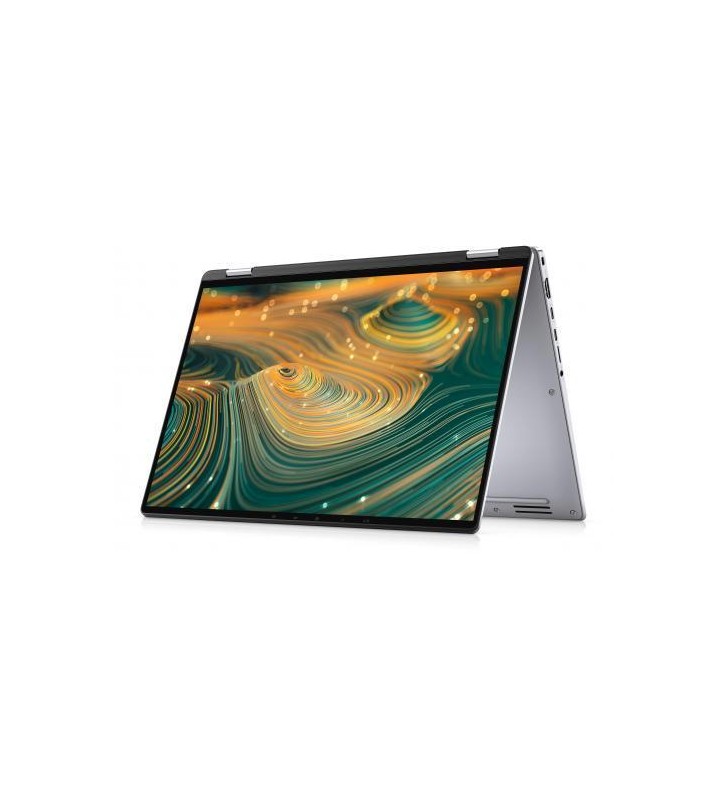 Laptop 2-in-1 dell latitude 9420, intel core i7-1185g7, 14inch touch, ram 16gb, ssd 512gb, intel iris xe graphics, windows 11 pro, silver