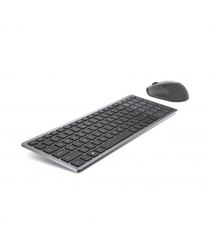 Dell km7120w tastaturi rf wireless + bluetooth qwerty gri, titan