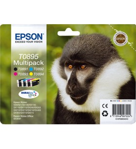 Epson monkey multipack 4-colours t0895 durabrite ultra ink