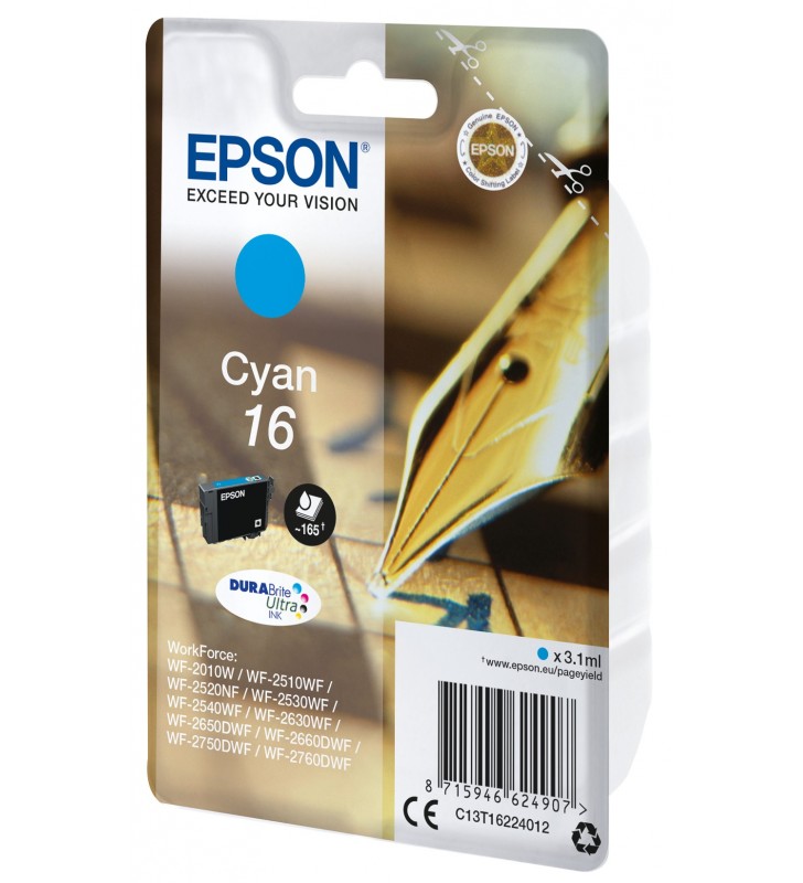 Epson pen and crossword singlepack cyan 16 durabrite ultra ink