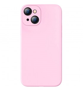 Husa capac spate liquid gel roz apple iphone 13