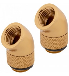 Conectori watercooling corsair hydro x series 45 rotary adapter twin pack, gold