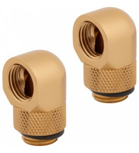 Conectori watercooling corsair hydro x series 90 rotary adapter twin pack, gold