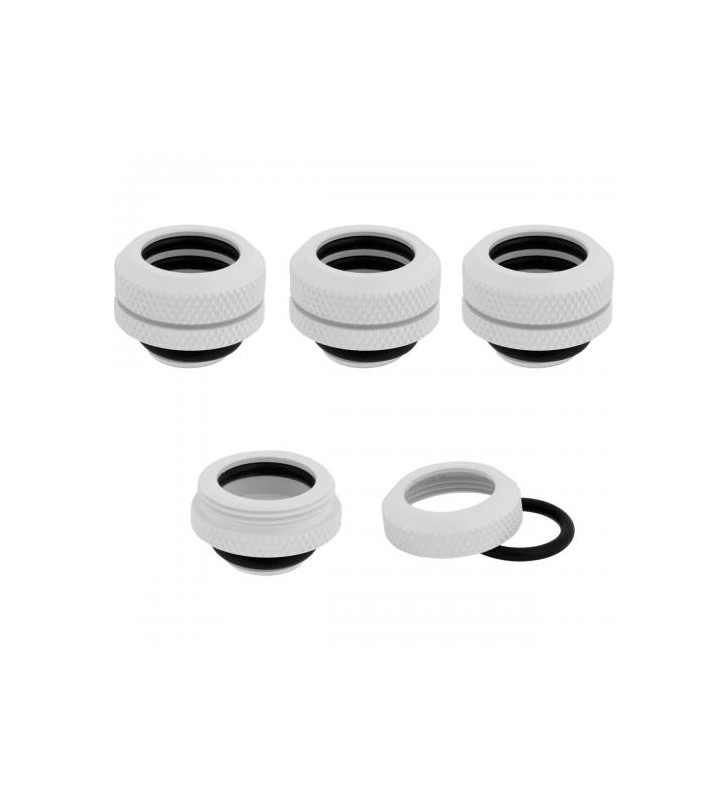 Conectori watercooling hydro x series xf hardline 14mm od fittings four pack, white