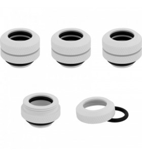 Conectori watercooling corsair hydro x series xf hardline 12mm od fitting four pack, white