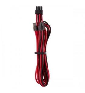 Cablu corsair premium individually sleeved, 0.65m, red-black