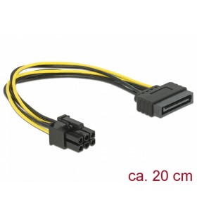 Delock power cable - 21 cm