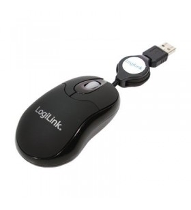Logilink mini cu cablu retractabil - mouse - usb