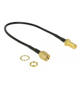 Cablu antenă delock - 20 cm - negru
