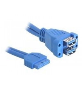 Delock usb 3.0 pin header - cablu usb intern la extern - antet usb 3.0 cu 19 pini la usb tip a - 45 cm
