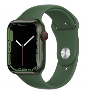 Smartwatch watch 7 gps 45mm aluminiu green si curea sport clover verde
