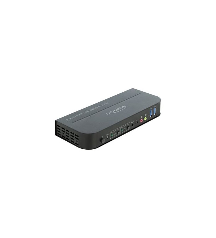 Delock switch hdmi kvm 4k 60 hz cu usb 3.0 și audio - switch kvm / audio / usb - 2 porturi