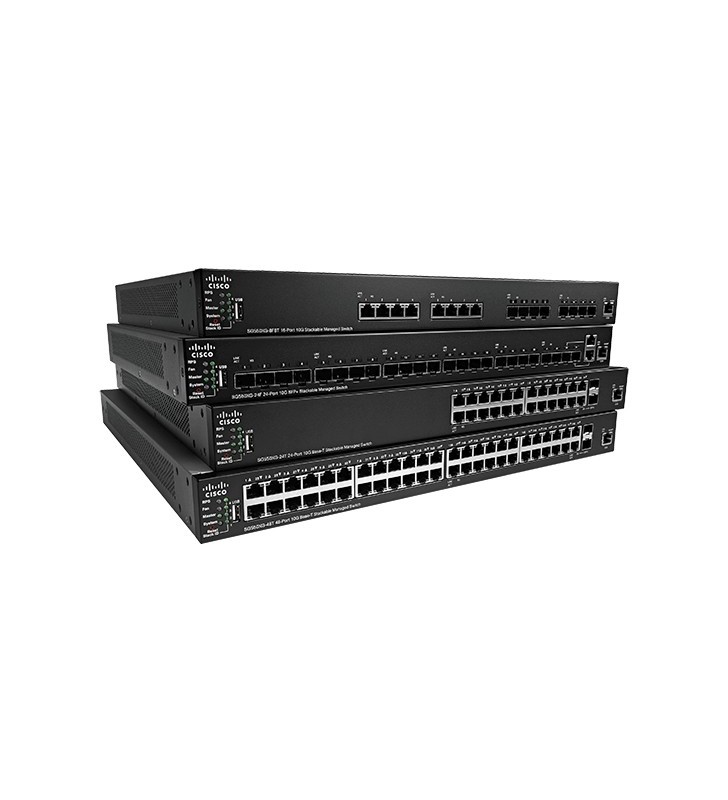 Cisco 550x gestionate l2/l3 10g ethernet (100/1000/10000) 1u negru